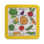 PuzzleSmart Vegetables Sliding Puzzle Toy for Kids | Educational Brain Teaser Game | Improves Focus, Memory & Problem-Solving Skills | Fun Learning Toy for Boys & Girls (Age 3+)