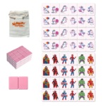 2 Players Mahjong match Block Set, Mahjong match Tile Game with 49 Premium Tiles(30mm) Animal and Food Pattern, Portable Mahjongg Set with A drawstring Bag - Image 8